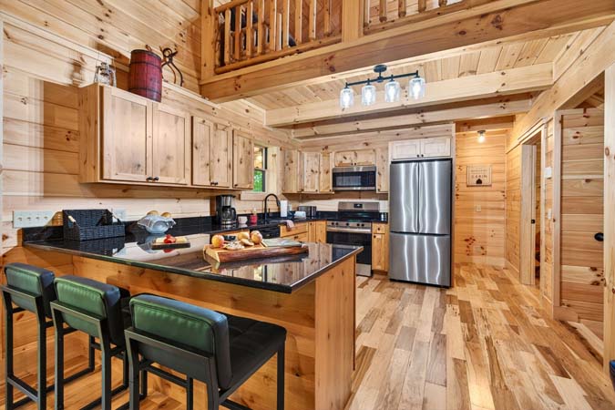 Scenic outdoor living space in Hocking Hills